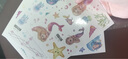 JCZS德國品牌美人魚閃粉紋身貼六一表演臉貼兒童貼紙女孩公主卡通可愛 Y-獨(dú)角獸系列A 曬單實(shí)拍圖