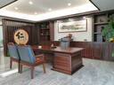 寧邱絡閣（NICHLORT）辦公桌老板桌實木現(xiàn)代辦公家具實木大班臺書柜班椅總裁新中式 文件柜 曬單實拍圖