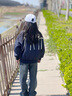 拙拙豬女童休閑外套春季2025新款兒童中大童棒球服上衣女孩春裝韓版夾克 藏青色 150 曬單實拍圖
