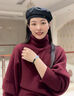 中國(guó)黃金（CHINA GOLD）黑曜石海藍(lán)寶色手串男女款小眾簡(jiǎn)約個(gè)性情侶手鏈輕奢小眾生日禮物 黑曜石+海藍(lán)玉髓手串6mm【品牌禮盒】 曬單實(shí)拍圖