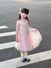 FIDQIOG品牌女童夏款公主裙寶寶背心裙女孩洋氣裙子2025新款 粉色 110 cm 曬單實(shí)拍圖