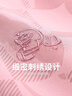 與狼共舞男裝【含桑蠶絲】短袖T恤男圓領2025夏季新款滿身印花時尚短t6043 粉紅406 XL (180) 曬單實拍圖