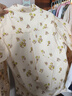播碎花襯衫女商場(chǎng)同款秋冬新款寬松復古chic襯衣BDQ3CD0425 O24香檳色花 M 曬單實(shí)拍圖