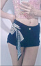 俞兆林絲巾腰帶女2025新款腰間裝飾搭配裙子牛仔褲長條小絲帶感百搭禮盒 波斯佩利-黑白 曬單實拍圖