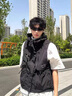 gxmy山系戶外機能工裝馬甲男女夏季多口袋坎肩疊穿寬松百搭背心外套潮 黑色 偏大寬松 單層無內里 L 建議125-140斤 曬單實拍圖