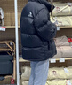 駱駝火山羽絨服2.0男【王俊凱同款】王者凱甲2.0情侶外套冬城市輕戶外 暗夜黑/暗夜黑，男女同款 M 曬單實拍圖
