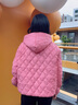 波司登（BOSIDENG）2025新款輕薄羽絨服女短款90絨連帽菱格保暖防風(fēng)外套B250135316 子黛粉1738 S 160/84A 體重約110-125斤 曬單實拍圖