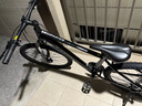 千里達（TRINX）M985山地自行車禧瑪諾21速油壓碟剎男女學生成人通勤上學上班單車 玄武黑- 21速 27.5*17寸 推薦:170-190cm左右 曬單實拍圖