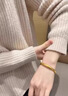 自由說久不掉色古法傳承仿沙金假金手鐲女鍍金手鏈五金仿真首飾金鐲子 心經(jīng)手鐲56MM 曬單實(shí)拍圖