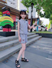 諾佳微淇女童夏套裝2025新款洋氣時(shí)髦好看花邊夏裝女孩休閑運(yùn)動(dòng)短褲兩件套 灰色 160 曬單實(shí)拍圖