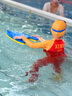 速比濤（Speedo）兒童泳鏡海洋Q隊嬰幼兒習泳泳鏡游泳訓練護目易調節 藍/綠 曬單實(shí)拍圖