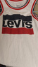 Levi's李維斯兒童裝男童t恤背心夏款無(wú)袖上衣夏季中大童潮牌衣服 奶白 150 /72 【建議身高140-152cm】 曬單實(shí)拍圖