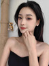 DAISY DREAM銀色金屬拉絲耳釘女2025新款爆款小眾獨(dú)特耳環(huán)輕奢高級感氣質(zhì)耳飾 銀色拉絲耳環(huán) 曬單實(shí)拍圖