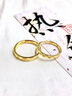 中國黃金（CHINA GOLD）黃金戒指女士足金滿天星情侶戒指一對七夕情人節(jié)禮物送女友老婆 【京速達(dá)】女戒金重約1.7g 曬單實拍圖