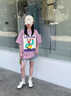 G.DUCKKIDS女童軟萌兔子印花短袖T恤甜酷少女風(fēng)紫色兒童女大童個(gè)性寬松版型t 紫色 120 cm 曬單實(shí)拍圖