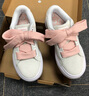 彪馬（PUMA）【面包鞋】多巴胺馬卡龍厚底滑板鞋女休閑鞋SUEDE 387321 白-米白色-玫瑰粉-03 38 曬單實(shí)拍圖