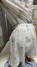 童泰寶寶秋衣套裝夏季純棉嬰兒空調(diào)服內(nèi)衣男女兒童睡衣秋褲家居服提花 橘色 110 （無(wú)肩扣） 曬單實(shí)拍圖