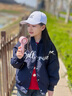 拙拙豬女童休閑外套春季2025新款兒童中大童棒球服上衣女孩春裝韓版夾克 藏青色 150 曬單實拍圖