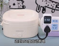 榮事達(dá)電熱飯盒加熱飯盒免注水上班族熱飯神器辦公室輕音恒溫小巧保溫飯盒1.2L一層分格便當(dāng)盒 1.2L 米白色 【一層三格分區(qū)+麥飯石內(nèi)膽】 曬單實(shí)拍圖