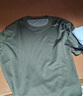 龍偉聯(lián)合夏季體能服套裝男短袖圓領(lǐng)速干T恤軍迷t恤戶外運動體恤上衣短褲 曬單實拍圖