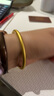 中國黃金（CHINA GOLD）黃金手鐲女足金古法金鐲子泥鰍背素圈心經(jīng)婚慶三金送老婆媽媽禮物 古法心經(jīng)56#（約22g）現貨 曬單實(shí)拍圖
