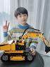 赟婭電動編程工程車積木高難度遙控挖掘機拼裝模型男孩益智玩具 五變工程車【編程+雙模遙控】 曬單實拍圖