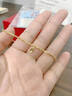 中國黃金（CHINA GOLD）黃金手鏈女足金999爆閃碎碎冰蹦迪金珠手串生日七夕禮物送女友老 碎碎冰方牌款手鏈約2g 曬單實(shí)拍圖