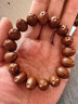 紫金鼠三眼菩提子正圓光珠手串老料菩提子佛珠男女式手鏈 鼠接近圓13規格 曬單實(shí)拍圖