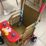 好萊童夏季嬰兒仿藤推車(chē)輕便寶寶仿藤推車(chē)兒童竹子小推車(chē)小孩藤椅藤編車(chē) 雙編餐音兩用護(hù)腳踏椅背調(diào)節(jié)墊子 曬單實(shí)拍圖
