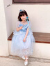 G.DUCKKIDS童裝女童愛莎公主裙夏季洋氣兒童裙子夏季禮服裙小女孩六一表演服 粉色裙子 110 (建議100cm 4-5歲左右)cm 曬單實(shí)拍圖