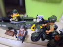 啟蒙兒童積木玩具早教拼裝軍事系列坦克飛機戰斗機洲際導彈男孩3-6歲 戰爭地帶系列（4盒） 曬單實(shí)拍圖