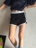 Calvin Klein內(nèi)衣【摩登引力帶】女士本命年ck家居外穿睡褲辣妹運動短褲QS5982 001-太空黑 S 曬單實拍圖