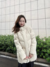 波司登（BOSIDENG）25新款羽絨服女中長(cháng)款連帽90絨休閑百搭送父母外套B250245122 暖沙米7A53 S 160/84A 體重約110-130斤 曬單實(shí)拍圖