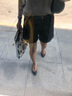 麥檬MM黑色翻邊百搭牛仔褲商場(chǎng)同款女夏5E4351232 黑色 S 曬單實(shí)拍圖