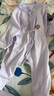 貝瑞加（Babyprints）嬰兒連體衣2件裝男女寶寶純棉哈衣新生兒護(hù)肚內(nèi)衣嬰兒滿(mǎn)月服 紫59 曬單實(shí)拍圖