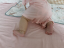 小藍(lán)象（hinos）嬰兒連體開(kāi)檔爬服新生兒春秋夏季薄款家居服可外穿0-2周歲衣服 海貝粉-短袖排汗連體服 90cm 曬單實(shí)拍圖