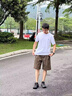 倉石一樹夏季短褲男士褲子男款日系休閑褲寬松時尚潮牌五分褲工裝 咖啡色 XL 曬單實拍圖