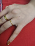 水貝黃金足金999素圈古法閉口空心戒指女款送老婆送閨蜜節(jié)日禮物 圈口12金重約0.5克+多退少補 曬單實拍圖
