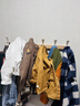 INSIYAH胡桃木掛鉤墻上衣服衣帽壁掛架入戶門后進門玄關(guān)試衣間免打孔高級 【櫸木】實木加厚6鉤 曬單實拍圖
