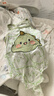 優(yōu)奇嬰兒無袖吊帶連體衣夏季嬰童連體服寶寶三角哈衣新生兒包屁衣夏裝 曬單實(shí)拍圖