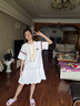 G.DUCKKIDS中大童女童連衣裙夏季提花肌理感甜美裙子2025新款兒童女孩公主裙 杏色(波點(diǎn)印花) 165 cm 曬單實(shí)拍圖