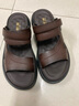 木林森頭層牛皮涼鞋男士真皮2025夏新款開(kāi)車(chē)戶(hù)外涼拖兩穿大碼防滑沙灘鞋 深棕色 運動(dòng)鞋碼，腳胖選大一碼 39 曬單實(shí)拍圖
