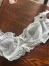 KJ文胸女夏季薄款性感內衣套裝時(shí)尚蕾絲透明內衣透氣胸罩 白色 75C 曬單實(shí)拍圖