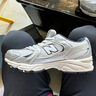 NEW BALANCE大童款男女孩銀白色潮流新款休閑鞋帥氣炸街鞋透氣兒童百搭運(yùn)動(dòng)鞋 正品GR530KA(假一罰十) 3-5cm 37.5 腳長(zhǎng)23m 曬單實(shí)拍圖