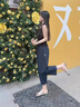 魯雅爾薄款速干哈倫運(yùn)動褲女夏季高腰顯瘦寬松休閑褲冰絲褲闊腿九分褲子 藏青色 L 曬單實拍圖