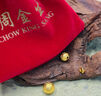 周金生黃金轉(zhuǎn)運(yùn)珠小金珠子散裝足金999純金3D硬金DIY配件可穿繩生日禮物 銅錢珠-6mm-約0.1g 曬單實(shí)拍圖