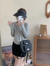 JIOESC灰色冰絲防曬衣女款夏季防紫外線防曬服2025新款戶外開衫外套上衣 灰色 L 曬單實拍圖