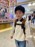 巴拉巴拉童裝男童長袖T恤校園風撞色POLO衫秋冬小童內搭 貝殼卡50228 100cm 曬單實拍圖