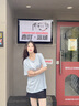 真維斯（JEANSWEST）純棉短袖女夏2025新款小眾設計感上衣寬松休閑韓版圓領(lǐng)女款t恤衫 天藍 許愿小兔_K S 曬單實(shí)拍圖