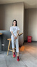CAMILA KSENIA德訓(xùn)鞋子女士夏季2025新款時(shí)尚氣質(zhì)板鞋百搭跑步鞋品牌休閑運(yùn)動(dòng)鞋 紅色 38 曬單實(shí)拍圖